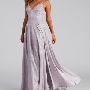 WINDSOR Kimora Formal Woven Glitter A-Line Dress